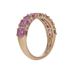 Load image into Gallery viewer, CR97262PS5X3. 14K SolId Gold Diamond & Pink Sapphire Ring