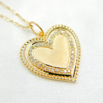 Load image into Gallery viewer, GDP19. 14k Solid Gold Diamond Heart Charm