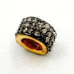 Load image into Gallery viewer, Buy Diamond Sterling Silver Spacer Bead