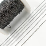 Load image into Gallery viewer, Shop Black Rhodium Sterling Silver Smooth Cable Chain