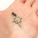 Load image into Gallery viewer, DP779. Diamond Sterling Silver Star Pendant