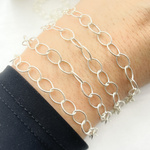 Load image into Gallery viewer, 720TWSS. Sterling Silver Twisted Oval Link Chain