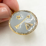Load image into Gallery viewer, Buy Sterling Silver Round Enamel Pendants