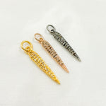 Load image into Gallery viewer, DC926. Diamond Sterling Silver Spike Pendant