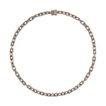 Load image into Gallery viewer, NFV72543. 14K Yellow Gold and Diamonds Elegant Paperclip Necklace