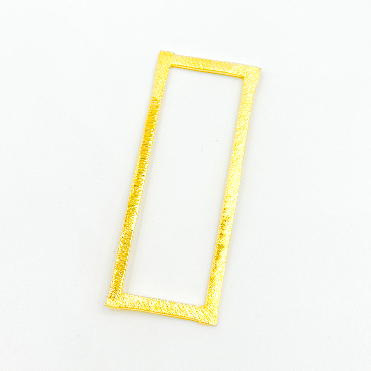 Shop Gold-plated Sterling Silver Brushed Rectangle Connector