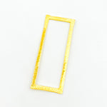 Load image into Gallery viewer, Shop Gold-plated Sterling Silver Brushed Rectangle Connector