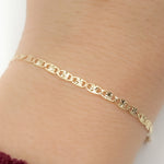 Load image into Gallery viewer, Solid Gold Diamond Cut Marina Bracelet