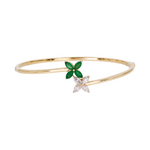 Load image into Gallery viewer, BNI68316EM. 14K Solid Gold Diamond and Gemstone Bangle