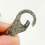 Load image into Gallery viewer, DC630. Diamond & Sterling Silver Round Trigger Clasp