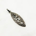 Load image into Gallery viewer, DP073. Diamond Sterling Silver Marquise Shape Snake Pendant