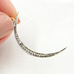 Load image into Gallery viewer, DP1005. Diamond Sterling Silver Moon Pendant