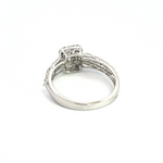 Load image into Gallery viewer, 14k Solid Gold Diamond Rectangle Baguette Ring.