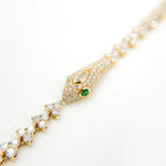 Load image into Gallery viewer, BFR60931EM. 14k Solid Gold Diamond and Emerald Bracelet