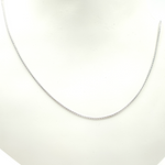 Load image into Gallery viewer, 14K Solid White Gold Wheat Necklace. 025SP3TFDTWG
