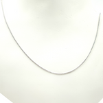Load image into Gallery viewer, 14K Solid White Gold Wheat Chain