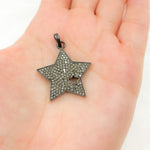 Load image into Gallery viewer, DP2003. Diamond & Sterling Silver Star Pendant