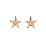 Load image into Gallery viewer, 14K Solid Gold Star Stud Earrings
