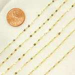 Load image into Gallery viewer, 14k Solid Yellow Gold Diamond Cut Marina Chain