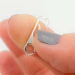 Load image into Gallery viewer, White Sterling Silver Oval Clasp