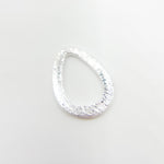 Load image into Gallery viewer, 10MM White Sterling Silver Brushed Drop Connectors