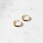 Load image into Gallery viewer, GER131. 14K Solid Gold Hollow Hoop Earrings