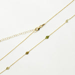 Load image into Gallery viewer, NK/BR5085. 14k Solid Yellow Gold Rhomb Link Necklace