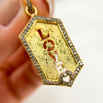 Load image into Gallery viewer, DP554. Diamond Sterling Silver Love Pendant