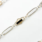 Load image into Gallery viewer, XM/901B/SP. 14K Sterling Silver and gold-filled fancy twisted oval link chain