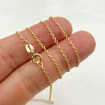Load image into Gallery viewer, 14K Solid Gold Cable Link Chain