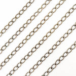 Load image into Gallery viewer, Oxidized Sterling Silver Textured Curb Chain