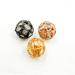 Load image into Gallery viewer, DC733. Diamond & Sterling Silver Round Bead