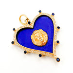 Load image into Gallery viewer, 14K Solid Gold Heart Pendant