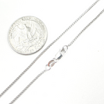 Load image into Gallery viewer, 14K Solid White Gold Wheat Necklace. 040FRDTWG
