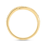 Load image into Gallery viewer, 14k Solid Gold Diamond Double Band Ring.