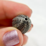Load image into Gallery viewer, DC1004. Diamond & Sterling Silver Oval Bead