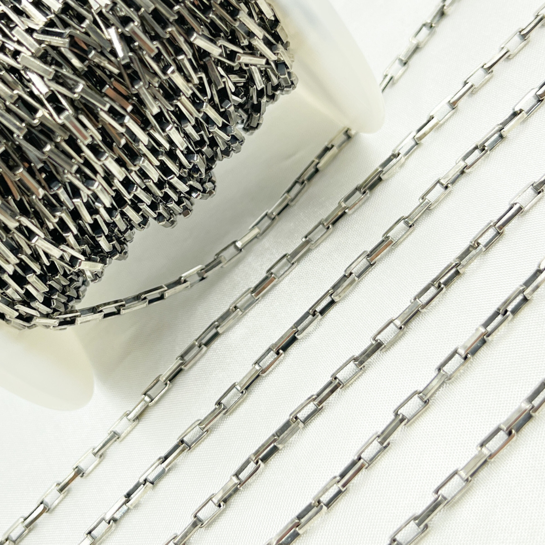 Buy Now Silver Diamond Cut Box Link Chain
