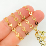 Load image into Gallery viewer, Gold Plated 925 Sterling Silver Circle Link Chain