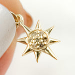 Load image into Gallery viewer, Buy 14K Solid Gold Diamond Star Charm
