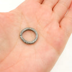 Load image into Gallery viewer, DC644. Diamond Sterling Silver Round Snap Clasp