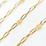 Load image into Gallery viewer, V241GF. 14K Gold-Filled Smooth Paperclip and Diamond Cut Marina Link Chain