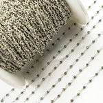 Load image into Gallery viewer, PYR71. Pyrite 925 Sterling Silver Wire Chain