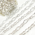 Load image into Gallery viewer, 925 Sterling Silver Smooth Oval and Round Link Chain