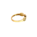 Load image into Gallery viewer, 14k Solid Yellow Gold Diamond Hexagons Ring.