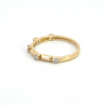 Load image into Gallery viewer, 14k Solid Yellow Gold Diamond Ring.