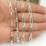 Load image into Gallery viewer, Sterling Silver Long and Short Link Chain