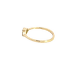 Load image into Gallery viewer, 14k Solid Gold Diamond Eye Ring.