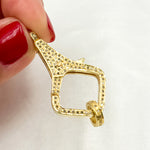 Load image into Gallery viewer, Shop Now Diamond Sterling Silver Fancy Trigger Clasp
