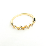 Load image into Gallery viewer, 14K Solid Gold Diamond Ring.