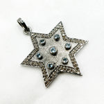 Load image into Gallery viewer, Silver Star Pendant with Gemstone